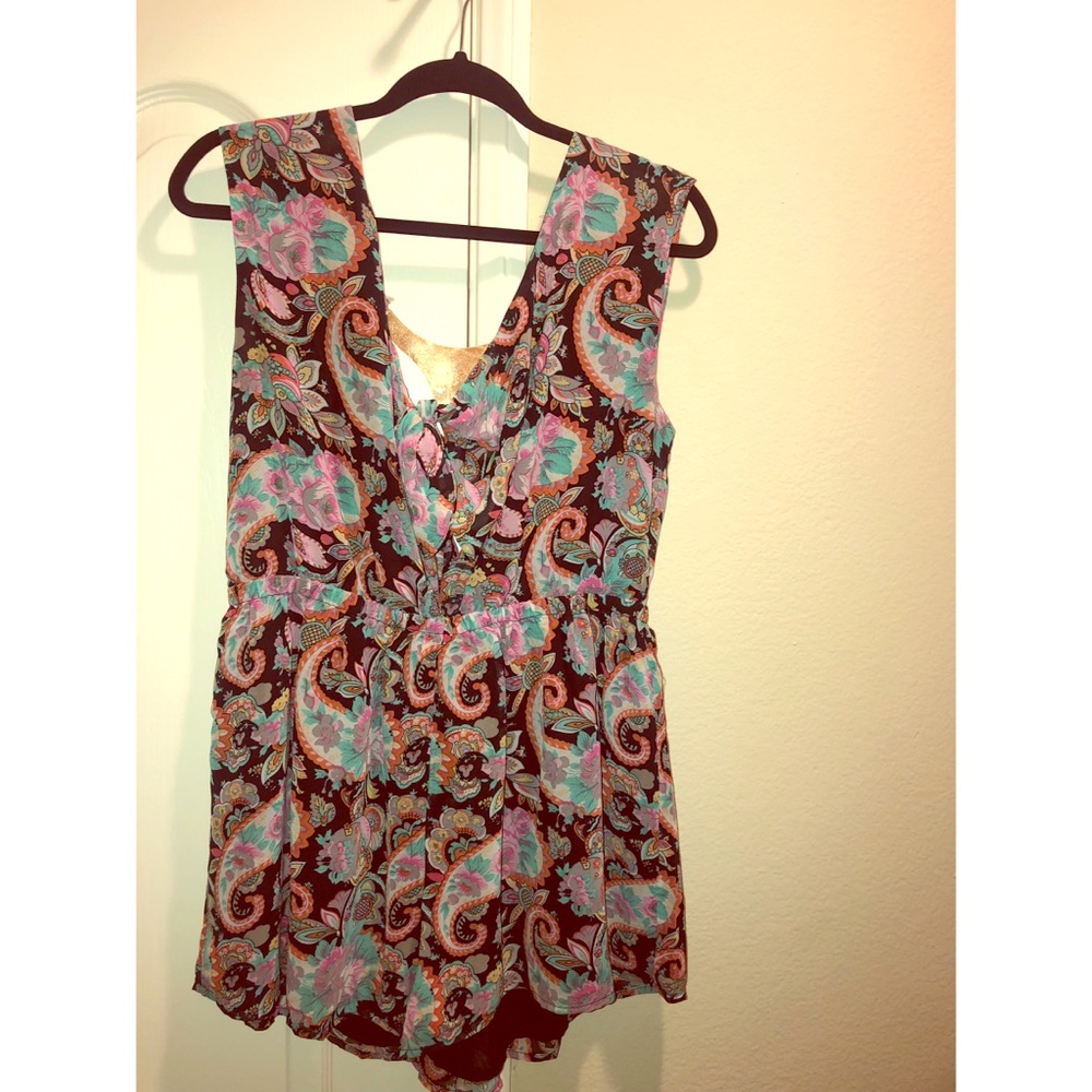 Flower Print Romper